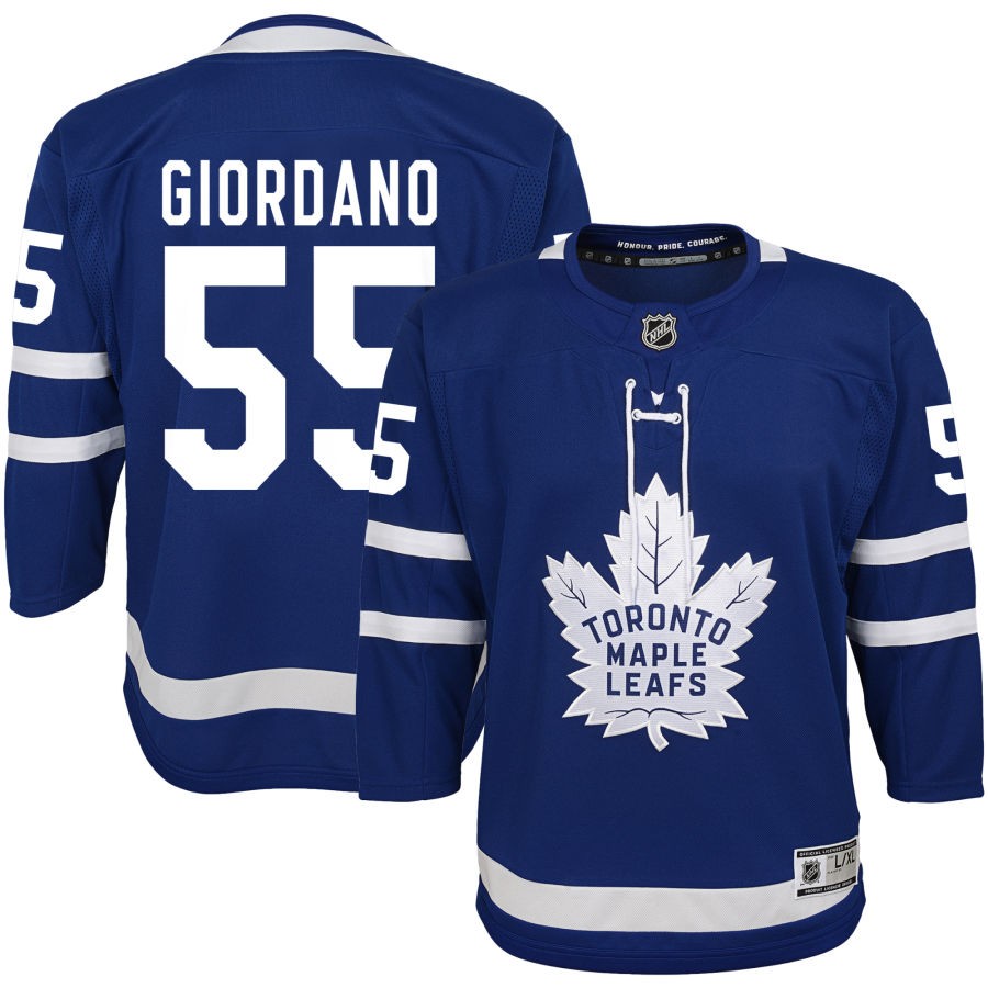 Mark Giordano Toronto Maple Leafs Youth Home Premier Jersey - Blue