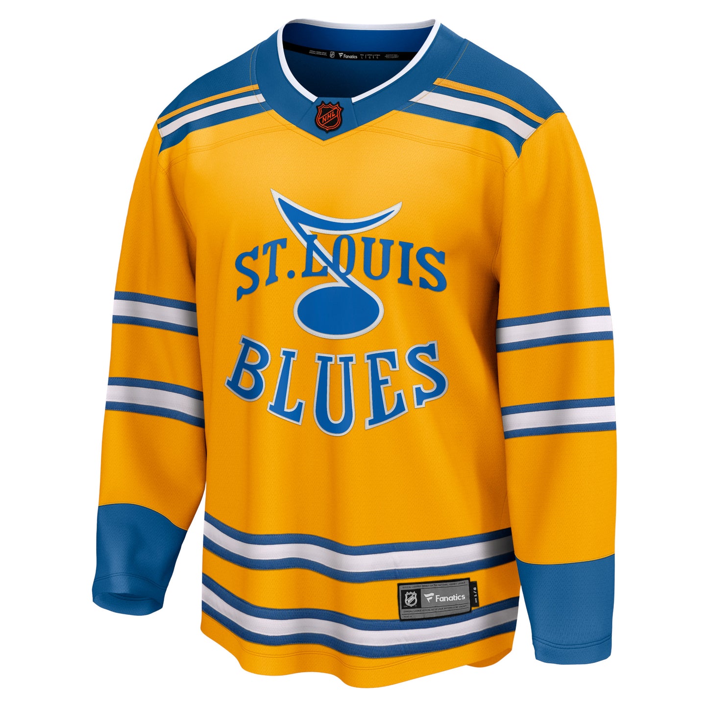 St. Louis Blues Fanatics Branded Special Edition 2.0 Breakaway Blank Jersey - Yellow