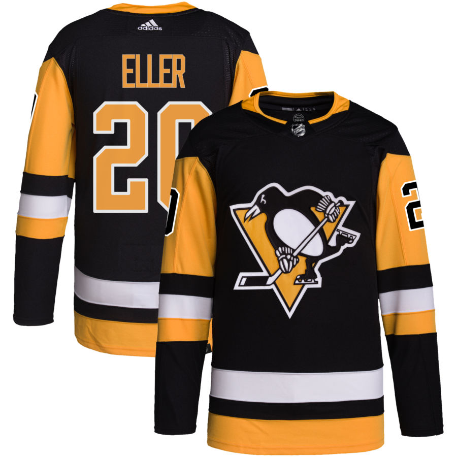 Lars Eller Pittsburgh Penguins adidas Home Primegreen Authentic Pro Jersey - Black