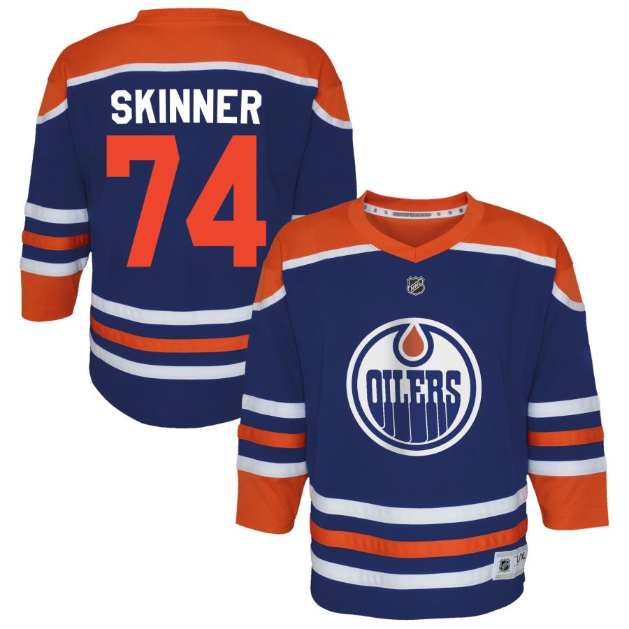 Stuart Skinner Edmonton Oilers Youth Home Replica Jersey - Royal