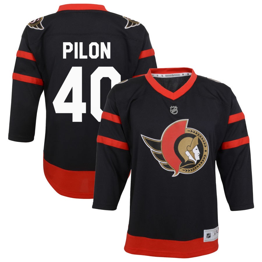 Garrett Pilon Ottawa Senators Youth Home Replica Jersey - Black