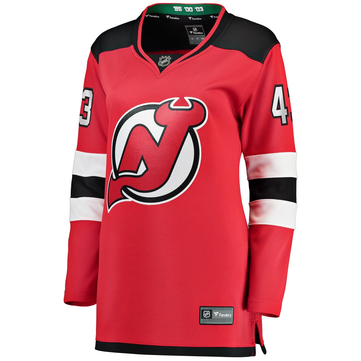 Luke Hughes New Jersey Devils Fanatics Branded Women's Home Breakaway Player Jersey - Red