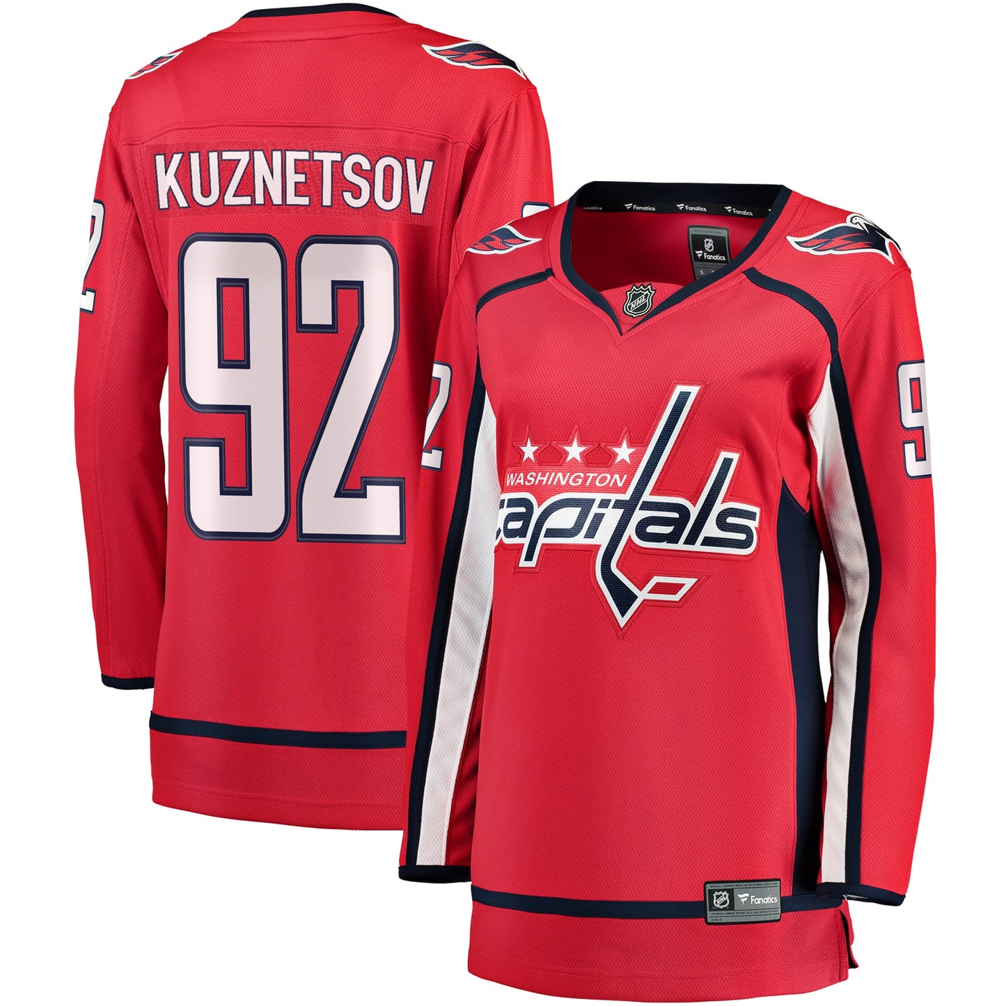 Evgeny Kuznetsov Washington Capitals Fanatics Branded Women's Breakaway Player Jersey - Red