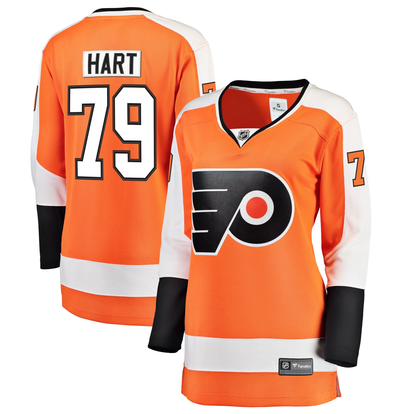 Carter Hart Philadelphia Flyers Fanatics Branded Women's Home Premier Breakaway Player Jersey - Orange