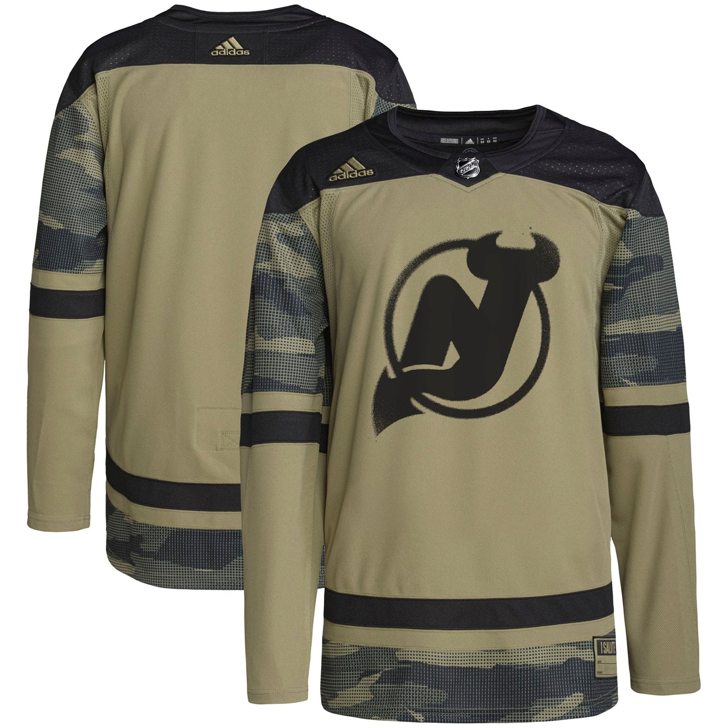 New Jersey Devils adidas Military Appreciation Team Authentic Practice Jersey - Camo