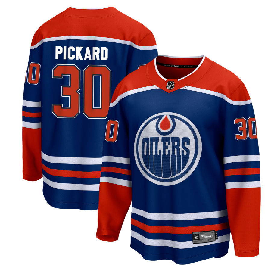 Calvin Pickard Edmonton Oilers Fanatics Branded Home Breakaway Jersey - Royal