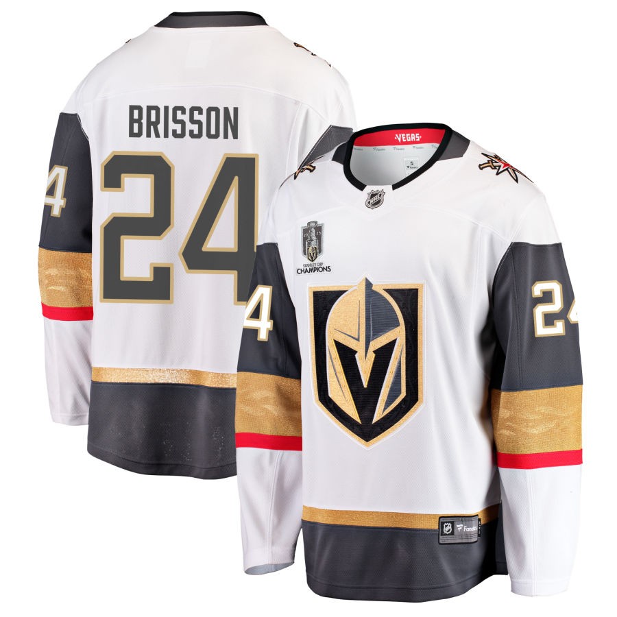 Brendan Brisson  Vegas Golden Knights Fanatics Branded 2023 Stanley Cup Champions Away Breakaway Jersey - White