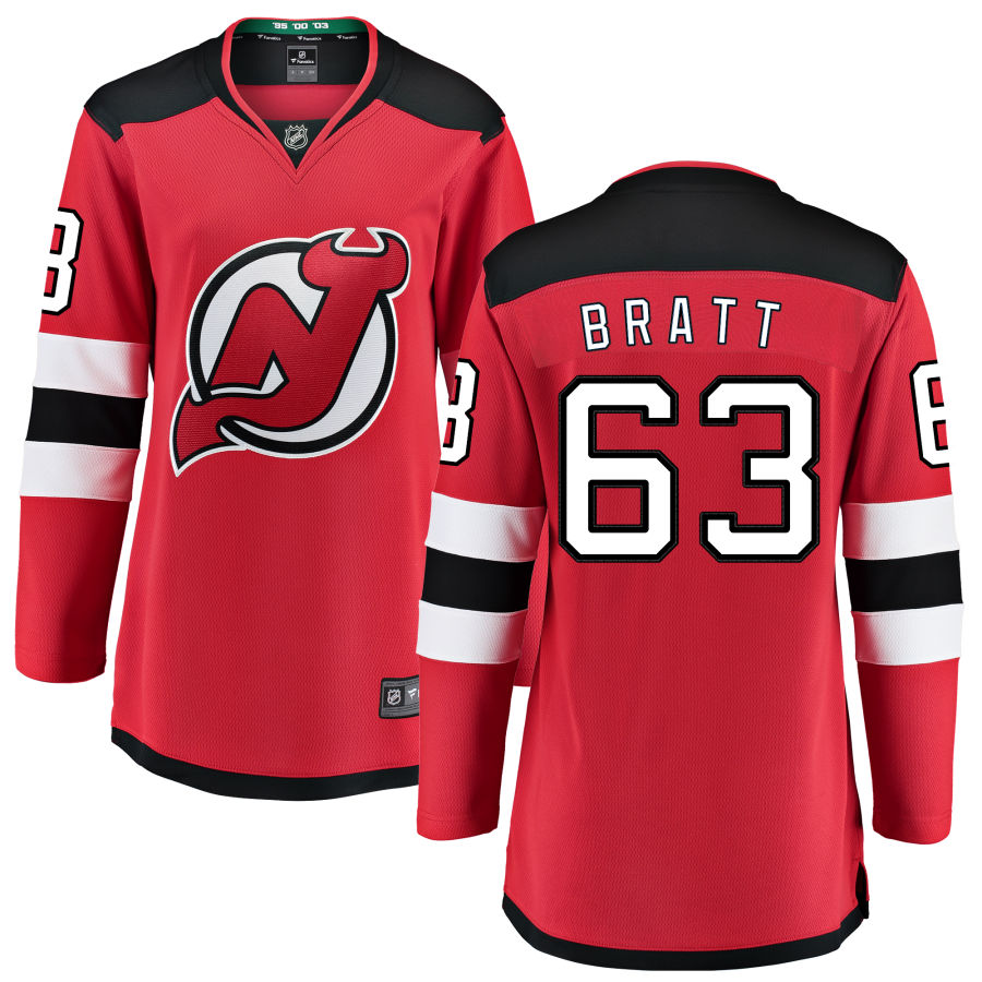 Jesper Bratt New Jersey Devils Fanatics Branded Women's Home Breakaway Jersey - Red