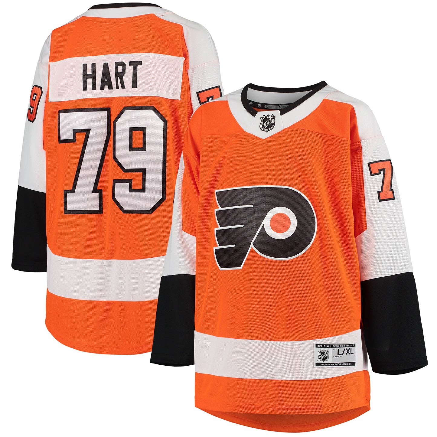 Carter Hart Philadelphia Flyers Youth Home Premier Player Jersey - Orange