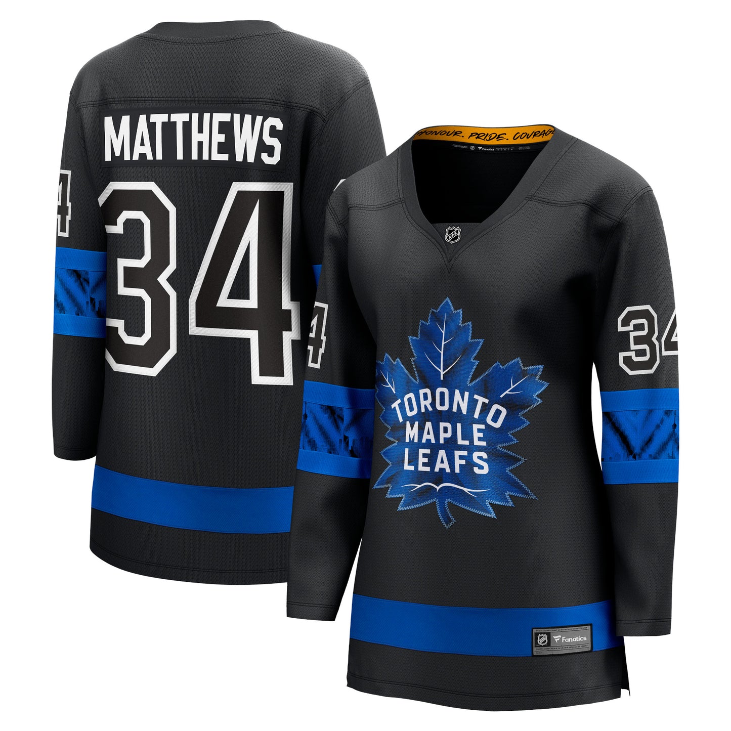 Auston Matthews Toronto Maple Leafs Fanatics Branded Women's Alternate Premier Breakaway Reversible Player Jersey - Black