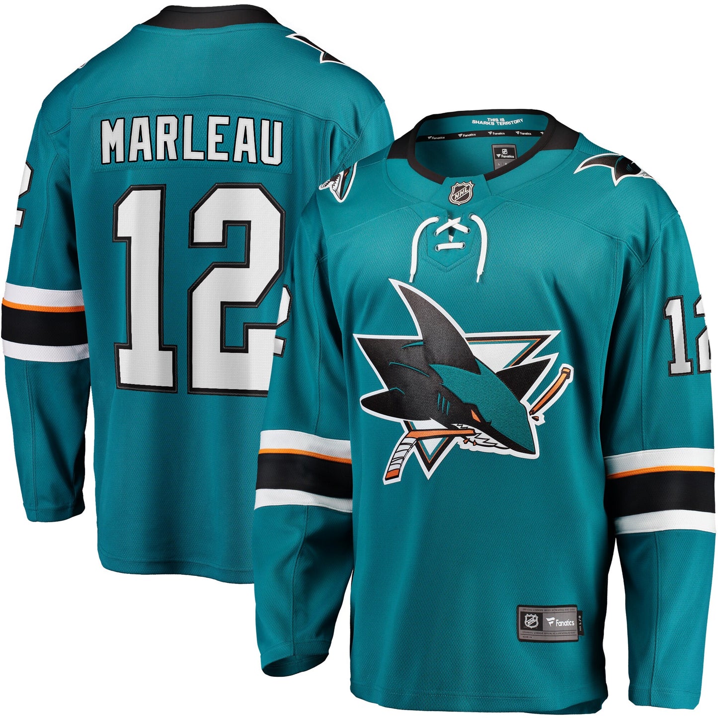 Patrick Marleau San Jose Sharks Fanatics Branded Replica Player Jersey - Teal