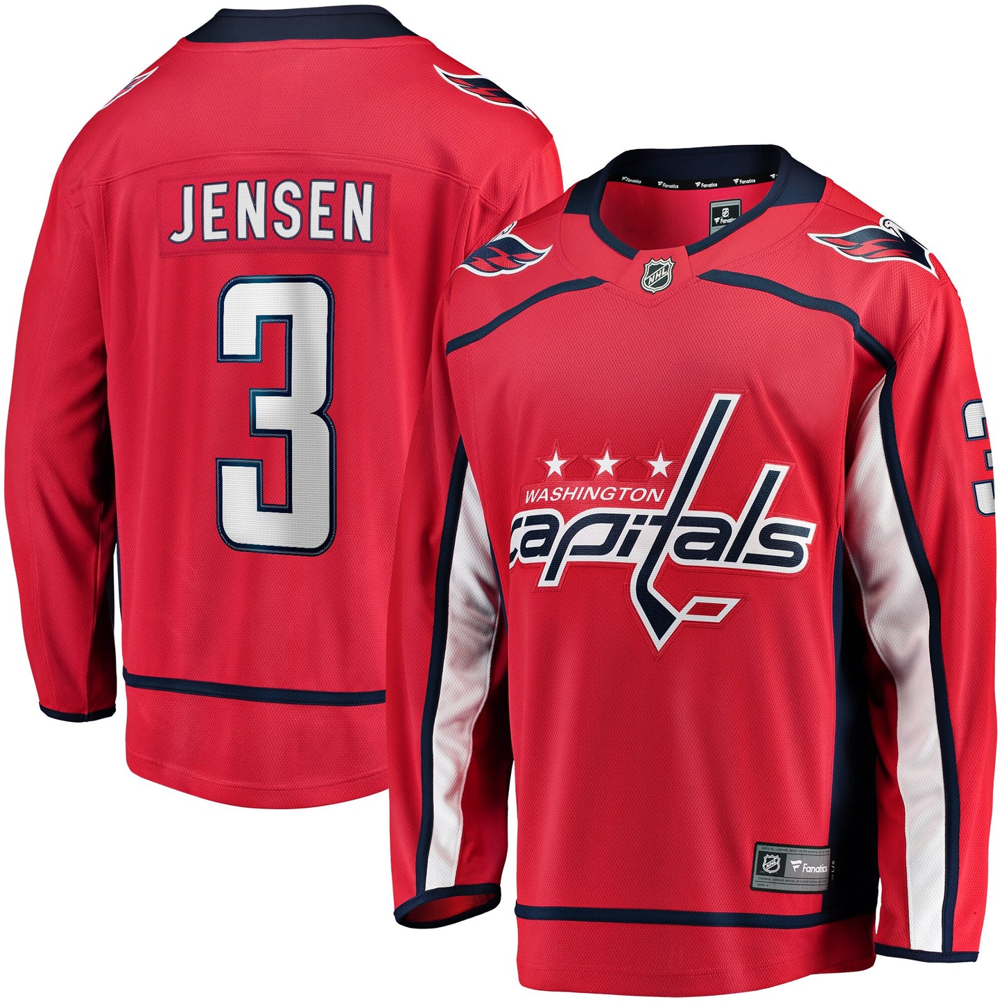 Nick Jensen Washington Capitals Fanatics Branded Replica Player Jersey - Red