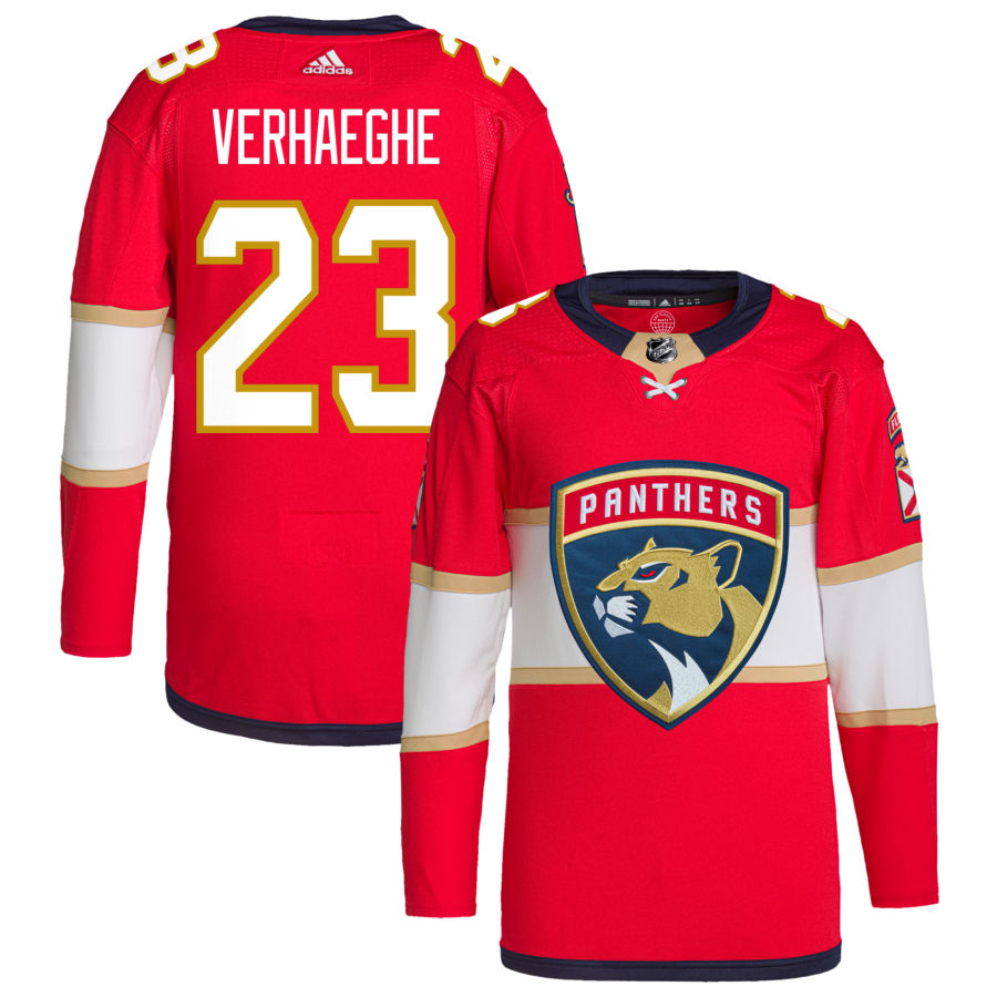 Carter Verhaeghe Florida Panthers adidas Home Primegreen Authentic Pro Jersey - Red