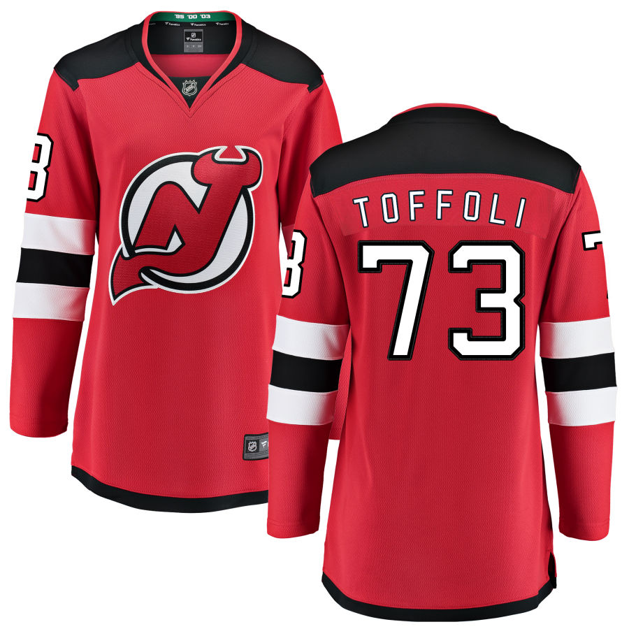 Tyler Toffoli New Jersey Devils Fanatics Branded Women's Home Breakaway Jersey - Red