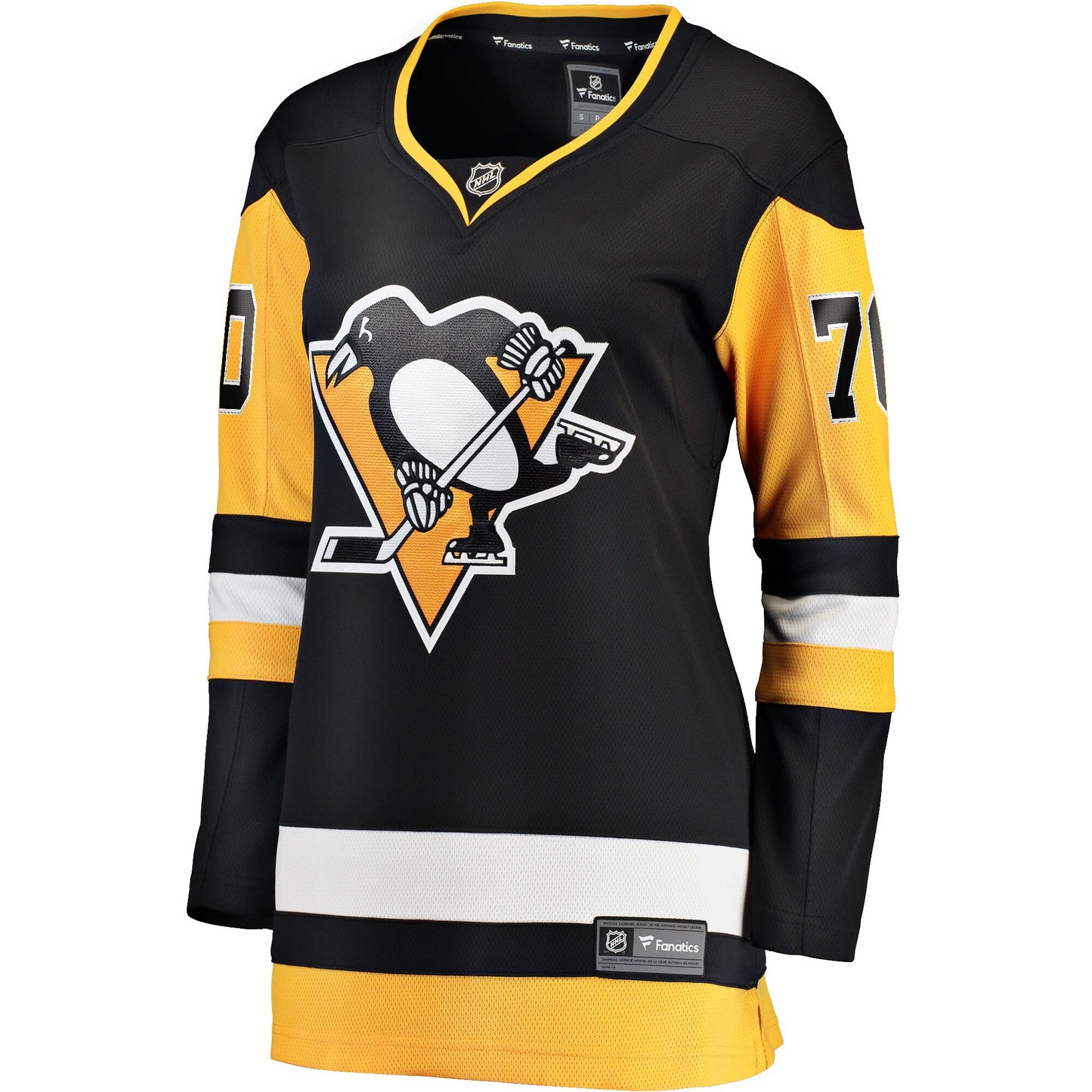 Louis Domingue Pittsburgh Penguins Fanatics Branded Women's Home Breakaway Player Jersey - Black