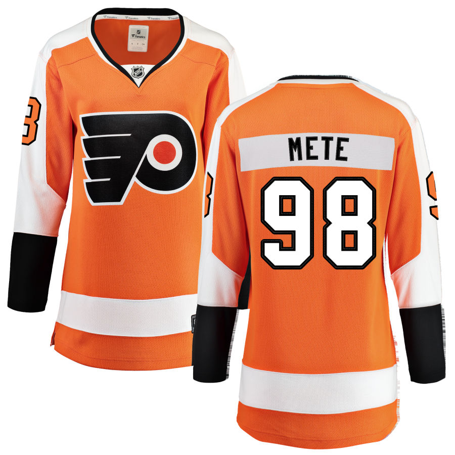 Victor Mete Philadelphia Flyers Fanatics Branded Women's Home Breakaway Jersey - Orange