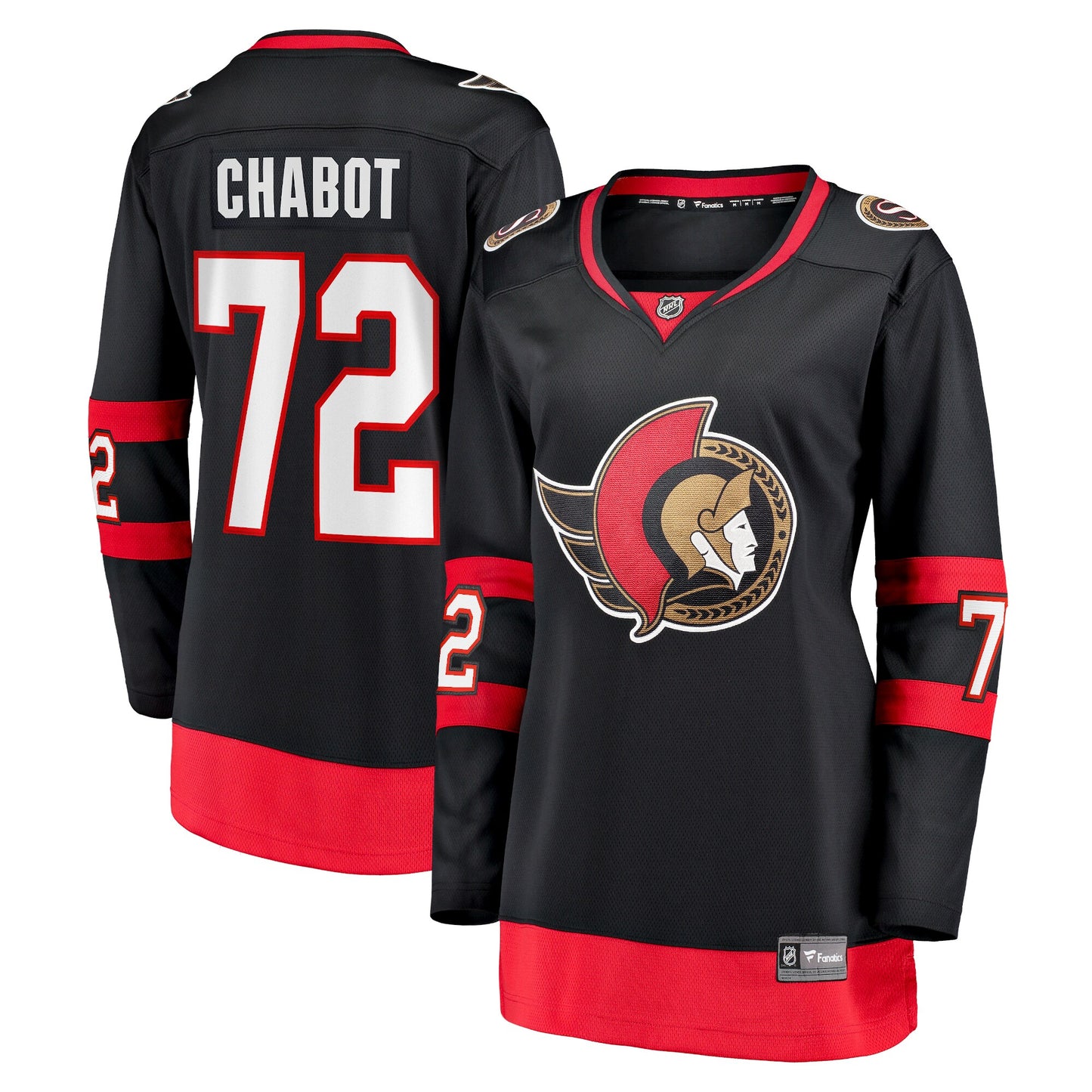 Thomas Chabot Ottawa Senators Fanatics Branded Women's 2020/21 Home Premier Breakaway Player Jersey - Black