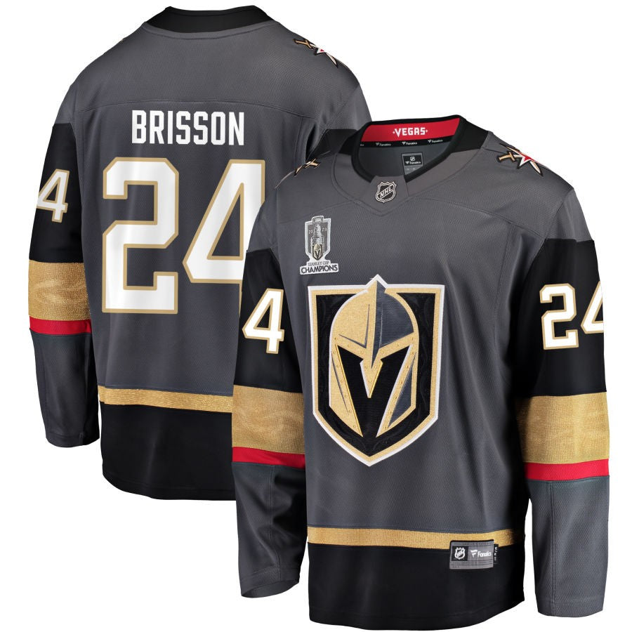 Brendan Brisson  Vegas Golden Knights Fanatics Branded 2023 Stanley Cup Champions Alternate Breakaway Jersey - Black