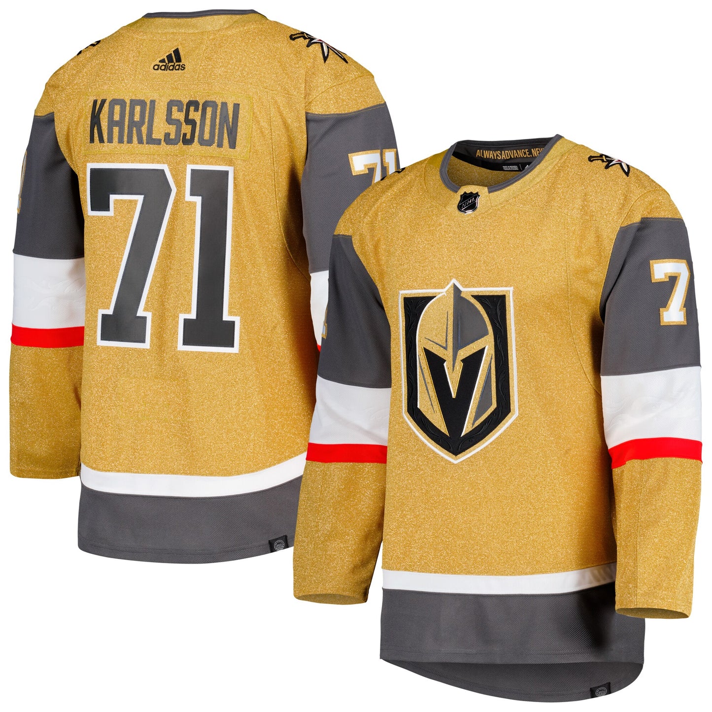 William Karlsson Vegas Golden Knights adidas 2020/21 Home Authentic Player Jersey - Gold