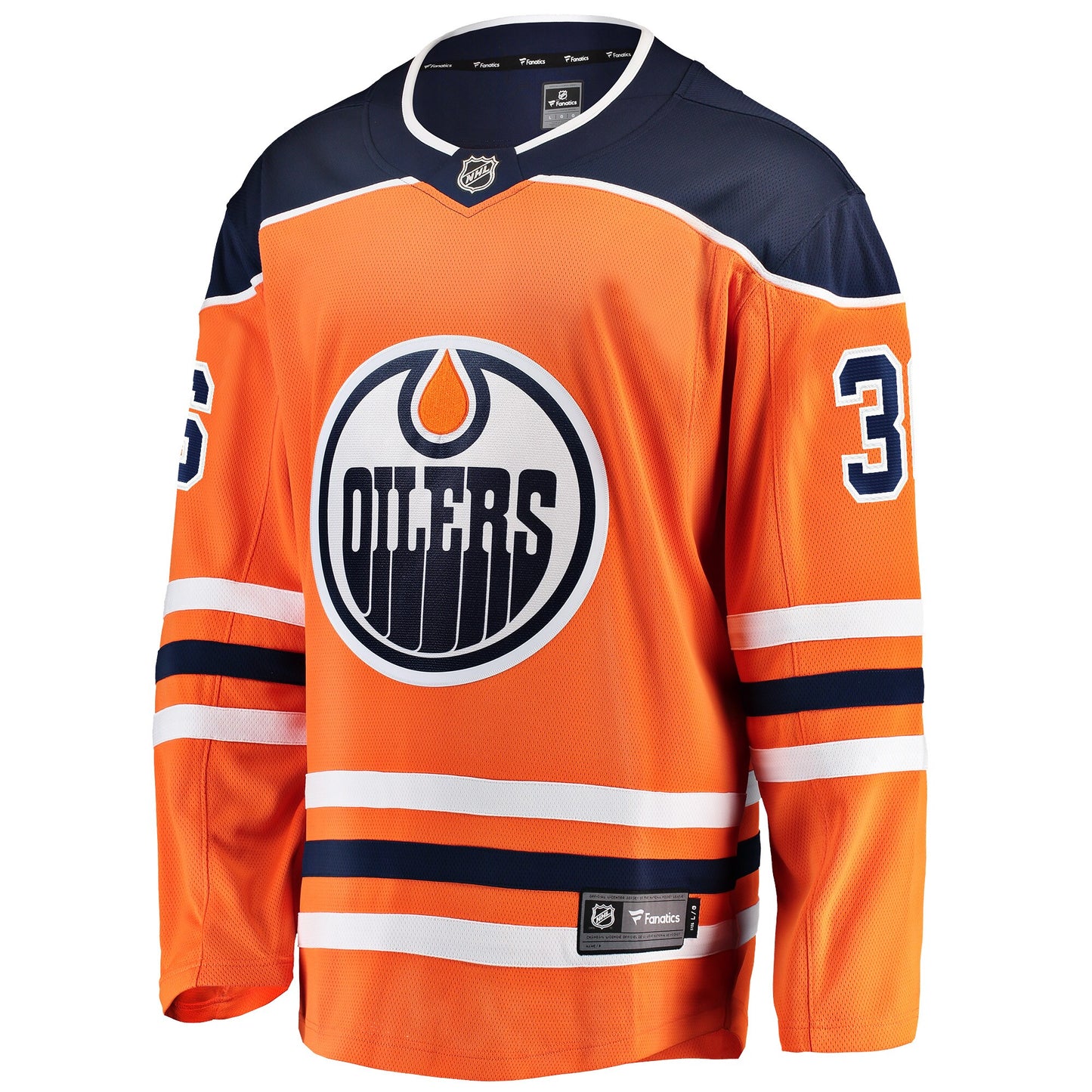 Jack Campbell Edmonton Oilers Fanatics Branded Home Breakaway Player Jersey - Orange