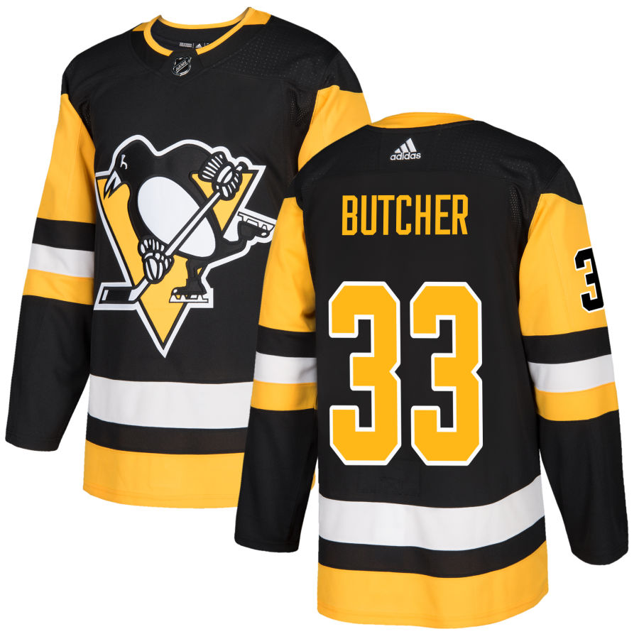 Will Butcher Pittsburgh Penguins adidas Authentic Jersey - Black